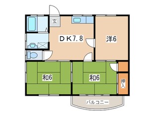 宮町ハイツの物件間取画像